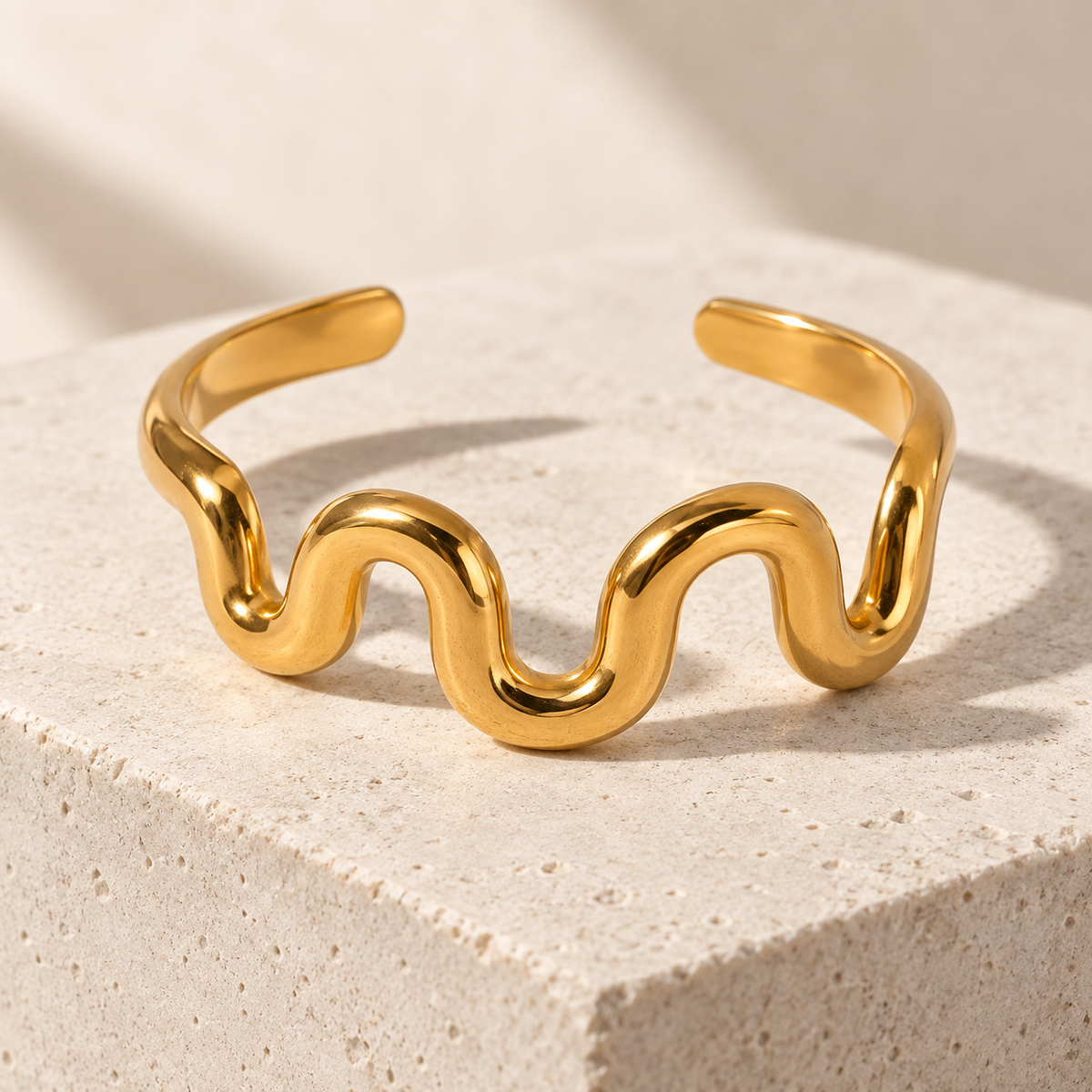 styled concrete gold