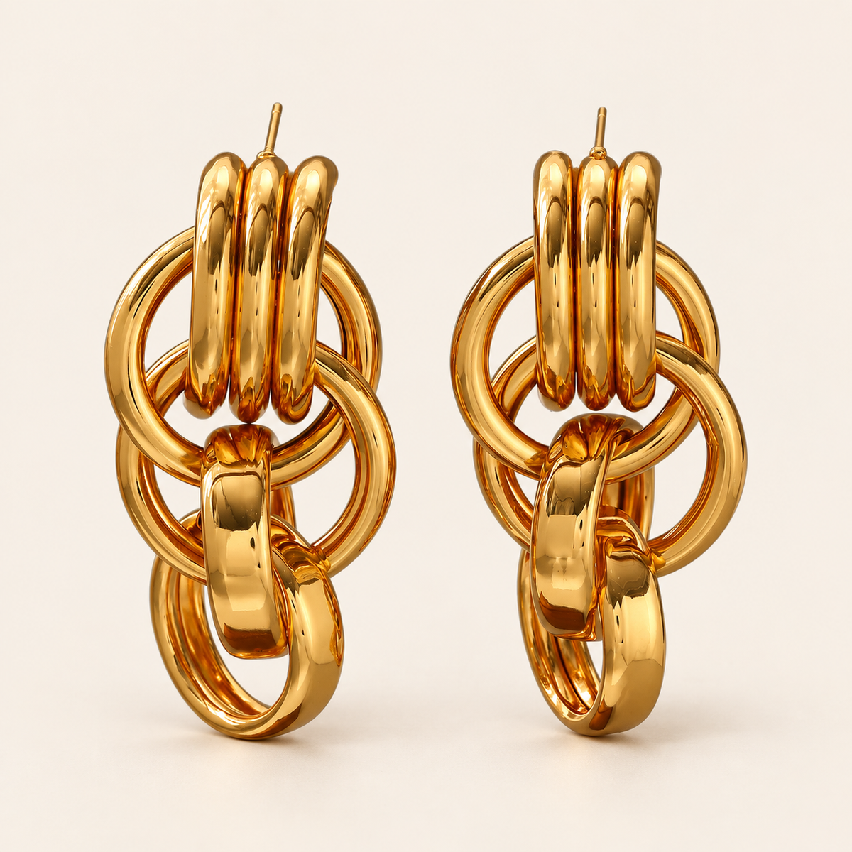 on cream gold