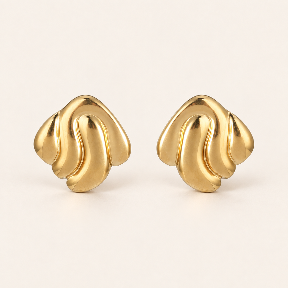 on cream gold