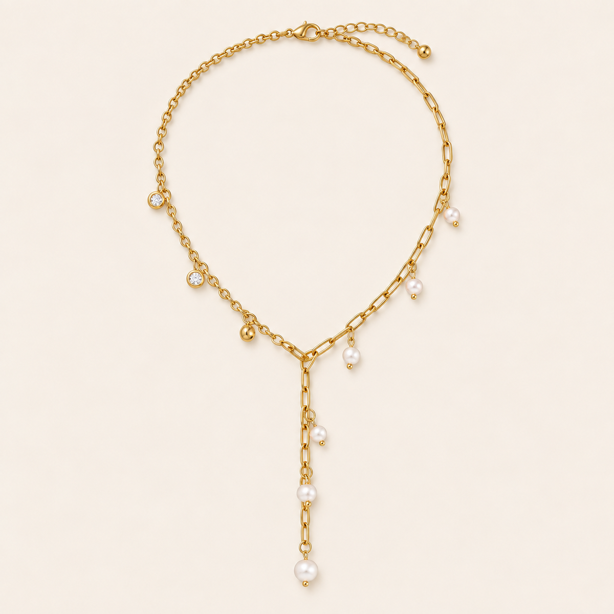 on cream lariat