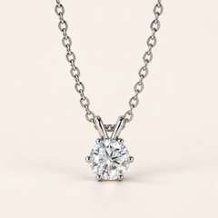 Solitaire Moissanite Pendant