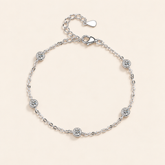 Silver Moissanite Bracelet